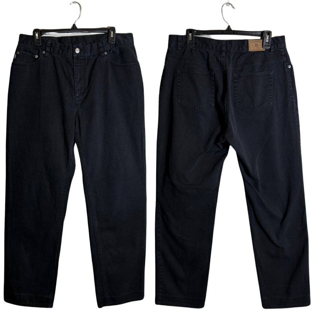 NWOT Lauren Jeans Co. Ralph Lauren Straight Leg Denim Jeans Women's 14 Black